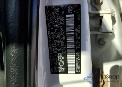 2012 Toyota Prius C z USA, uszkodzony, nr VIN JTDKDTB3XC1018767